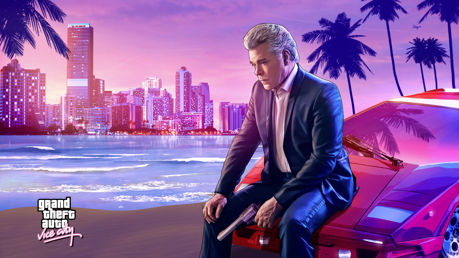 Gta, Ray Liotta Gta Vice City, Ray Liotta, Grand Theft Auto Vice City, Tommy Vercetti. Wallpaper in 1920x1080 Resolution