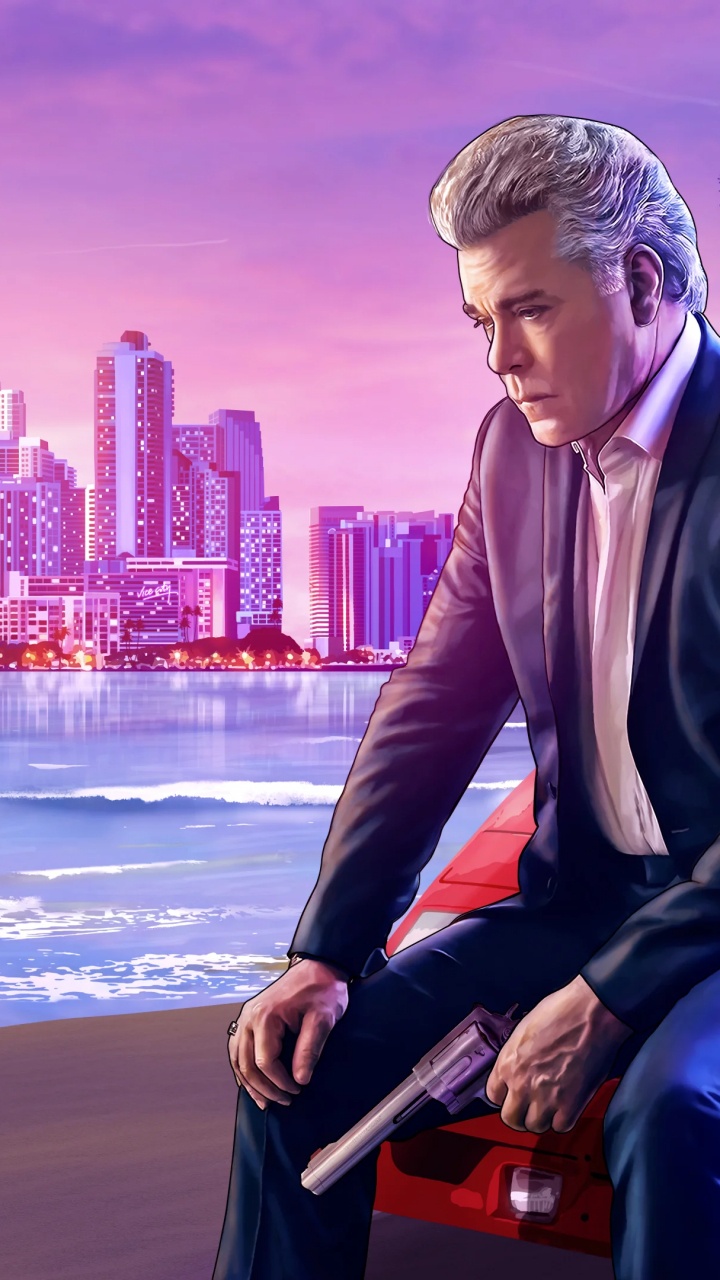 Gta, Ray Liotta Gta Vice City, Ray Liotta, Grand Theft Auto Vice City, Tommy Vercetti. Wallpaper in 720x1280 Resolution