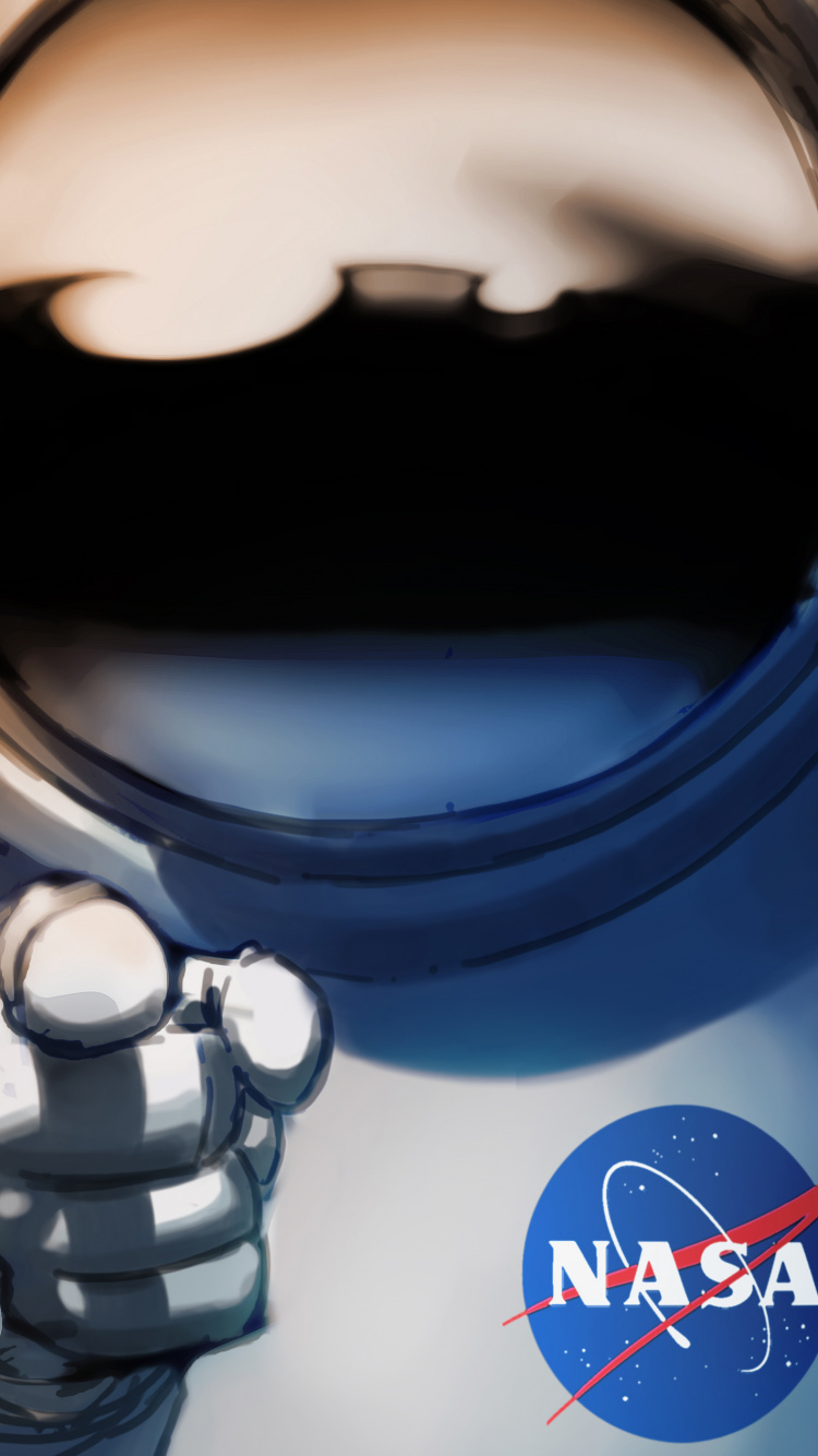 Blaue Und Schwarze Roboterillustration. Wallpaper in 750x1334 Resolution