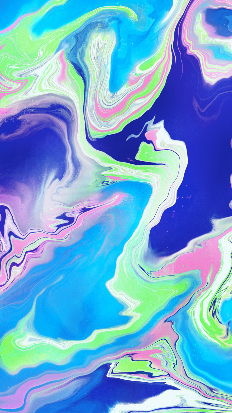 Acrylic Paint, Water Resources, Liquid, Nature, Azure. Wallpaper in 750x1334 Resolution