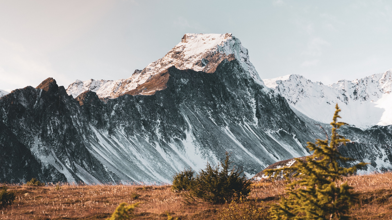 Montaña, Montaje de Escenografía, Las Formaciones Montañosas, Naturaleza, Paisaje Natural. Wallpaper in 1366x768 Resolution