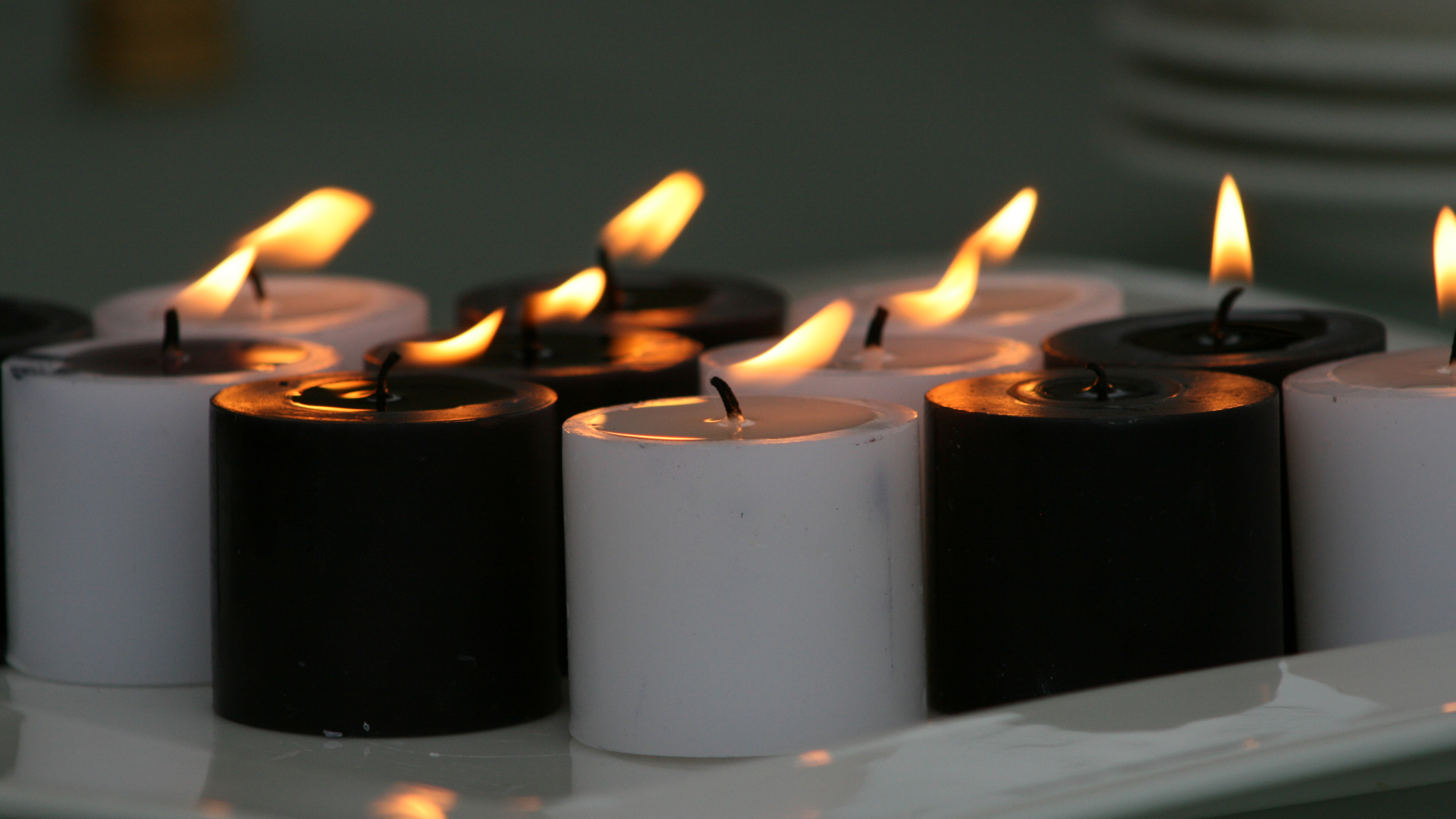 Candle, Flame, Lighting, Wax, Interior Design. Wallpaper in 3840x2160 Resolution