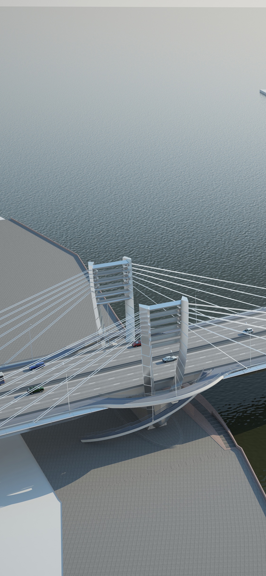 Barco Blanco y Gris Sobre el Agua. Wallpaper in 1125x2436 Resolution