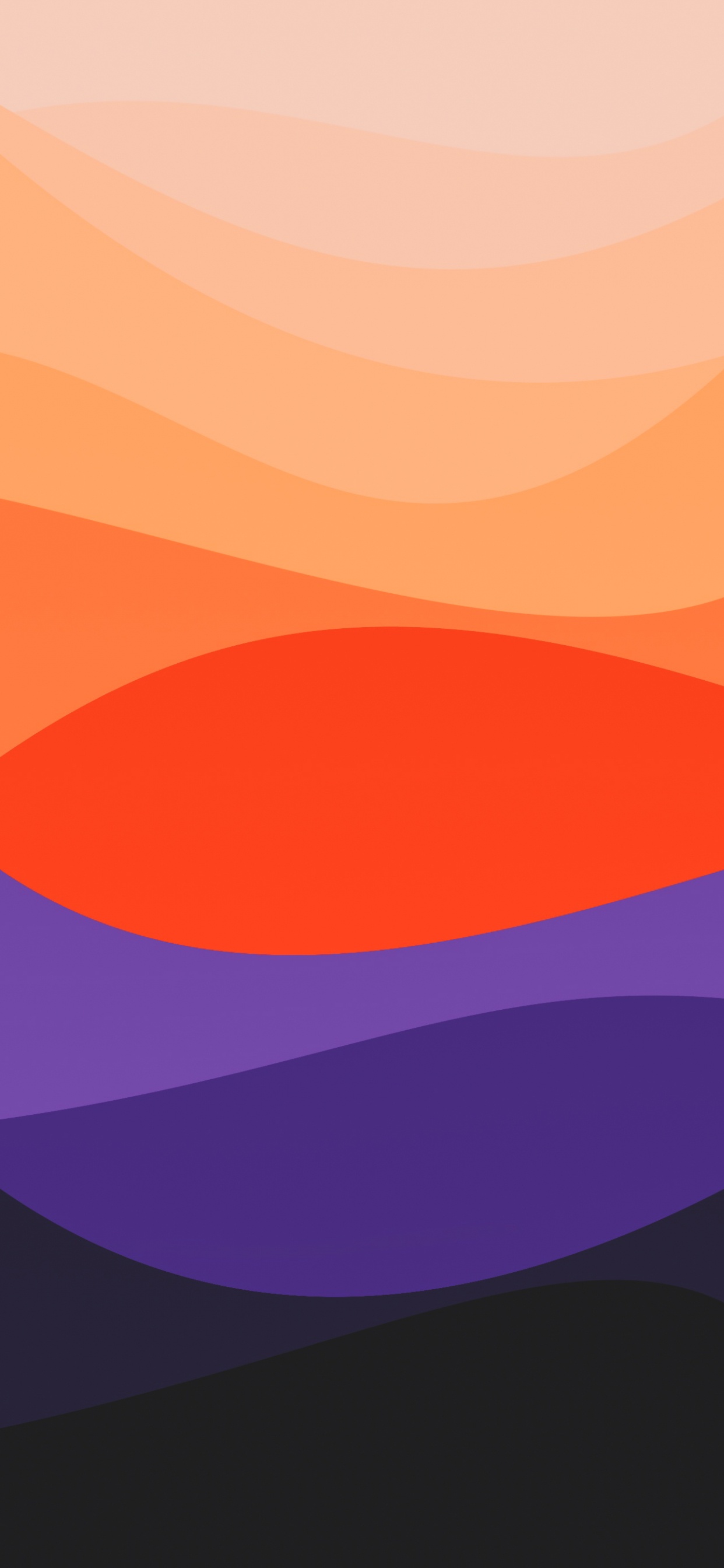 Orange, Graphics, Colored, Art, Colorfulness. Wallpaper in 1242x2688 Resolution