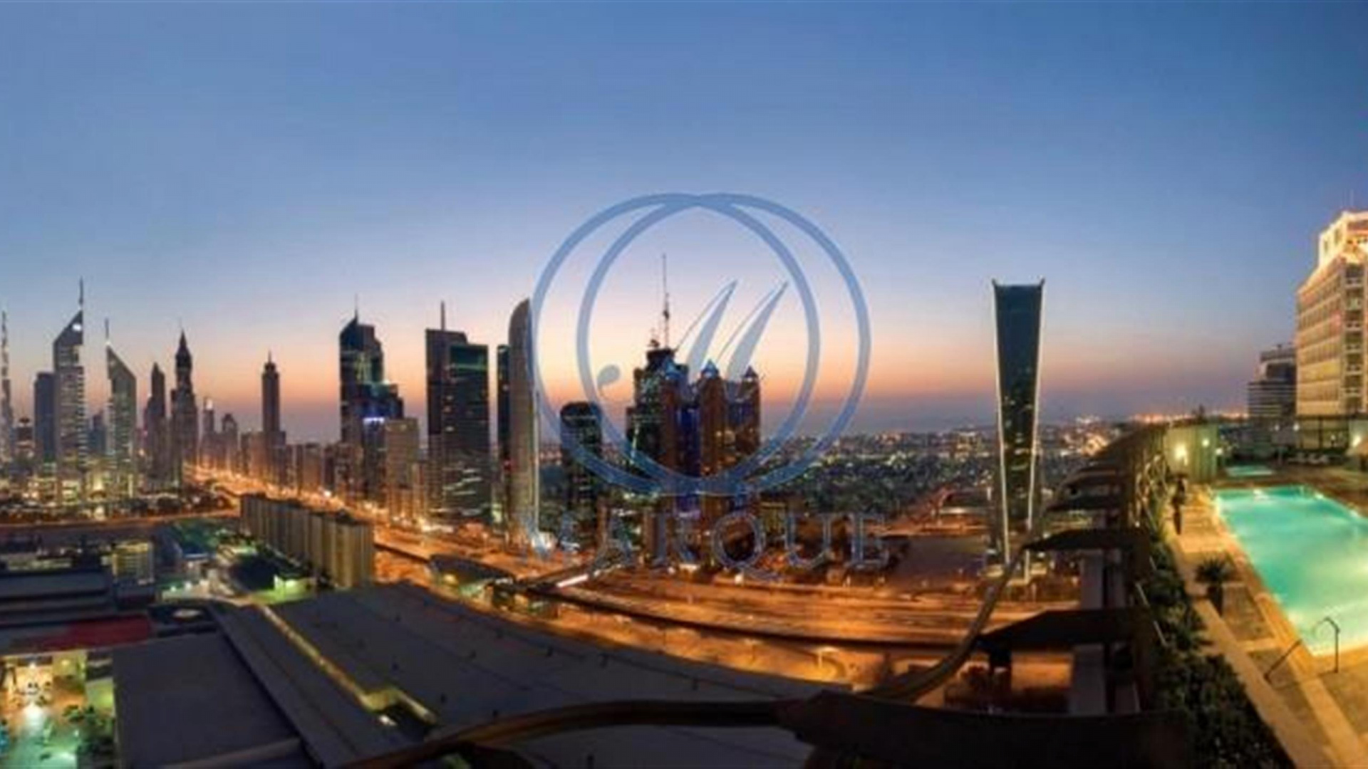 Horizonte de la Ciudad Durante la Noche. Wallpaper in 1920x1080 Resolution