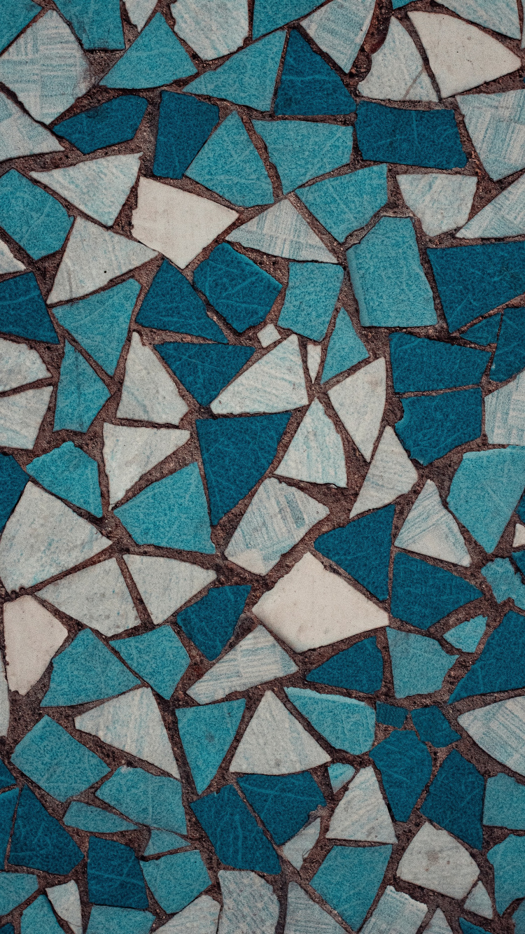 Teal, Turquoise, Art, Texture, Wall. Wallpaper in 750x1334 Resolution