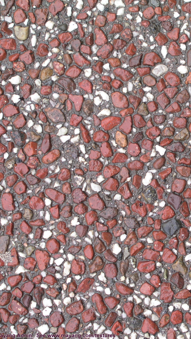 Red and White Stones on Ground. Wallpaper in 750x1334 Resolution