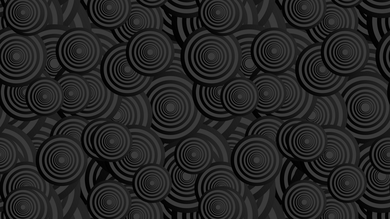 Black and White Floral Textile. Wallpaper in 1366x768 Resolution
