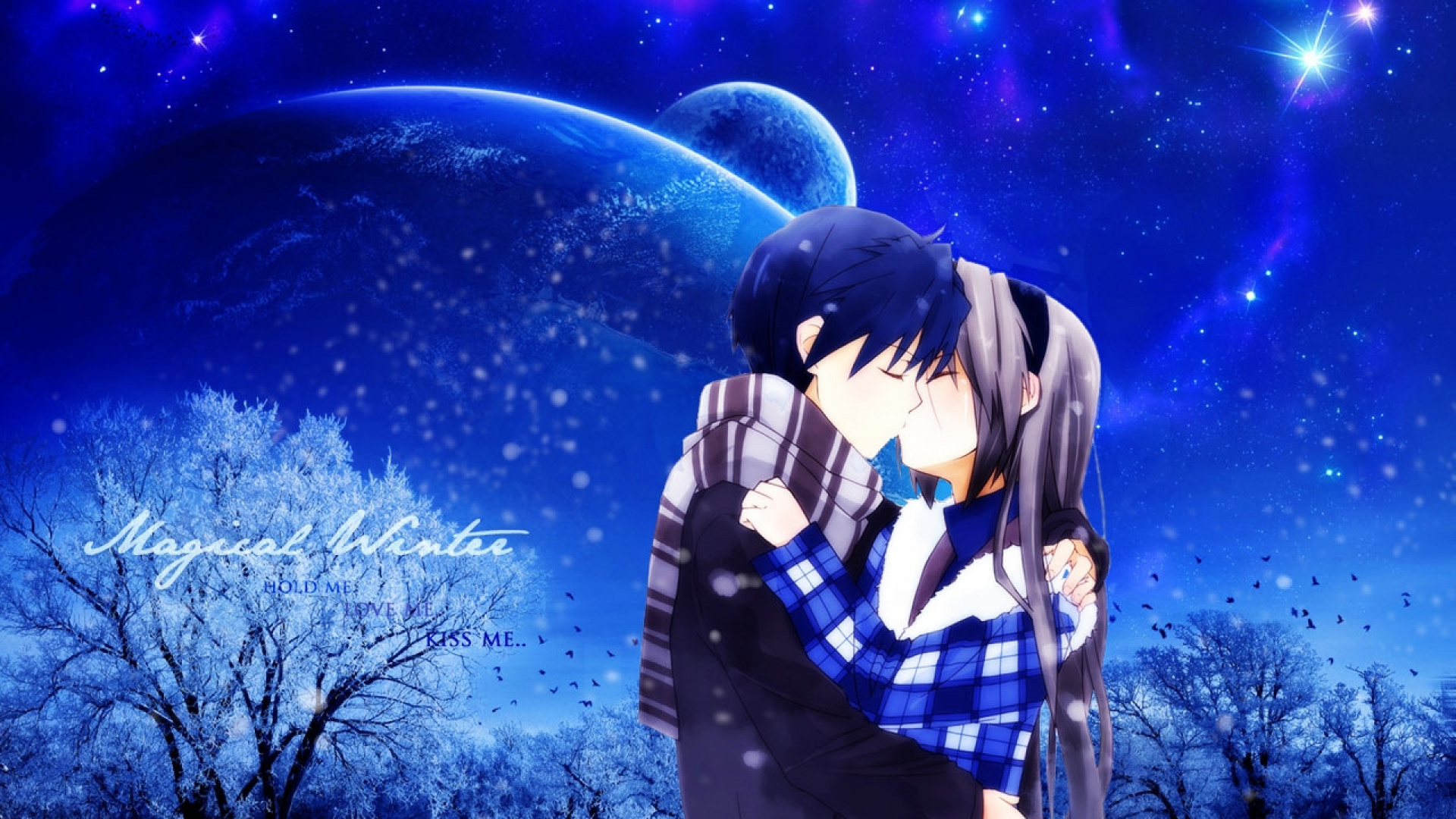 Homme en Veste Noire et Blanche Debout Sous la Nuit Étoilée. Wallpaper in 1920x1080 Resolution