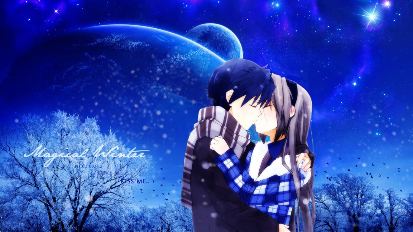 Man in Black and White Jacket Standing Under Starry Night. Wallpaper in 1366x768 Resolution