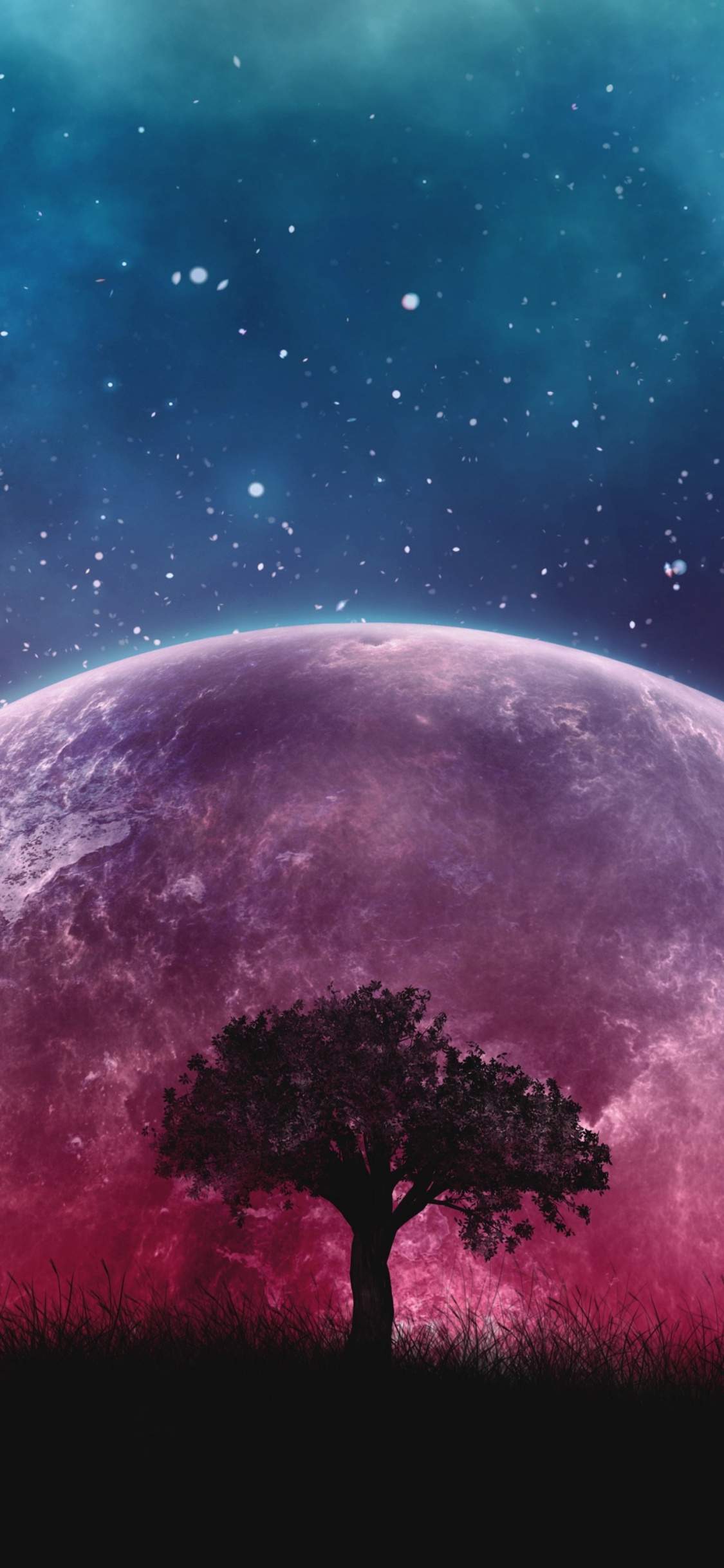 Naturaleza, Objeto Astronómico, Ambiente, Paisaje Natural, Morado. Wallpaper in 1125x2436 Resolution