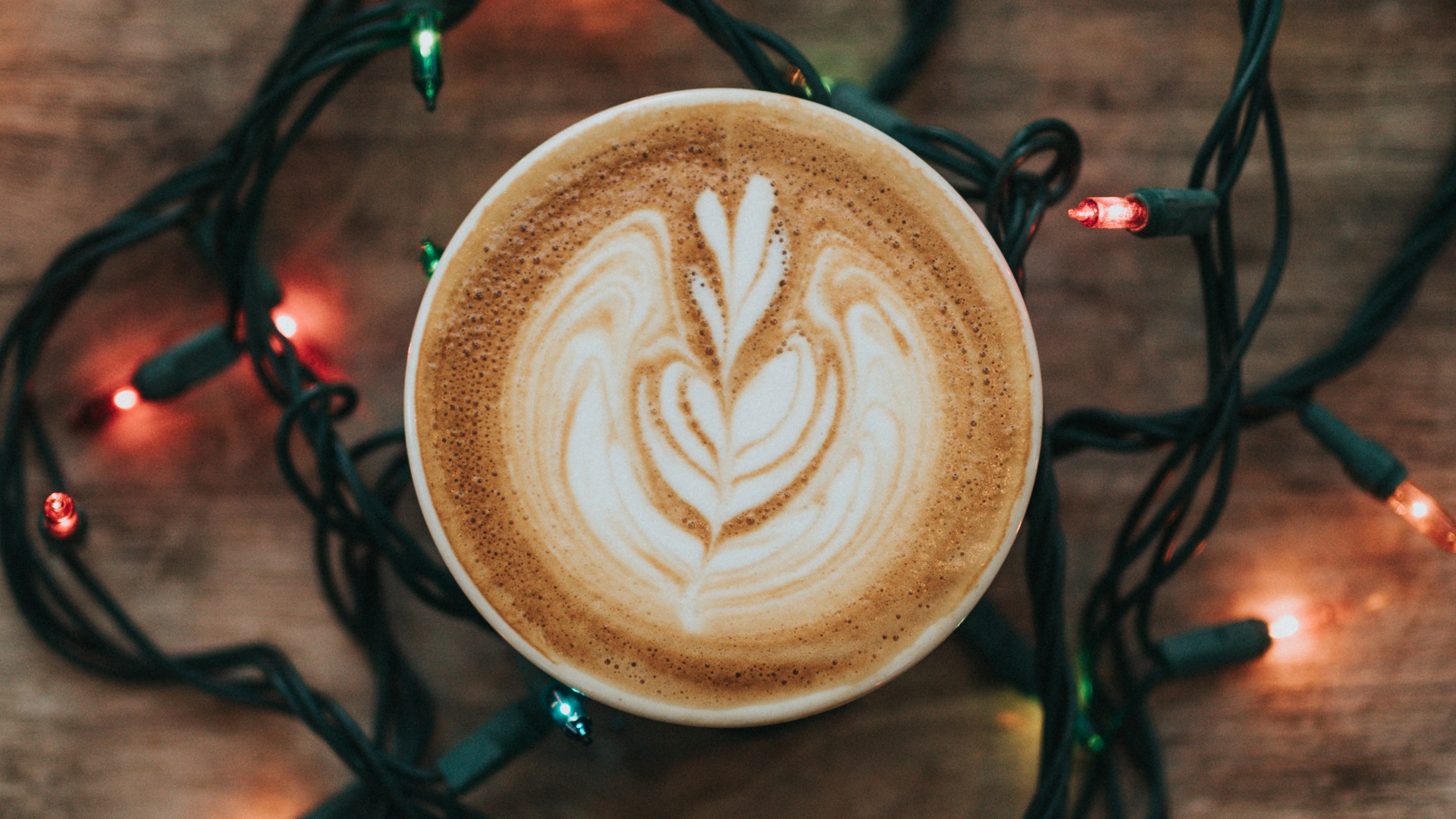 White Ceramic Cup With Brown Liquid. Wallpaper in 1920x1080 Resolution