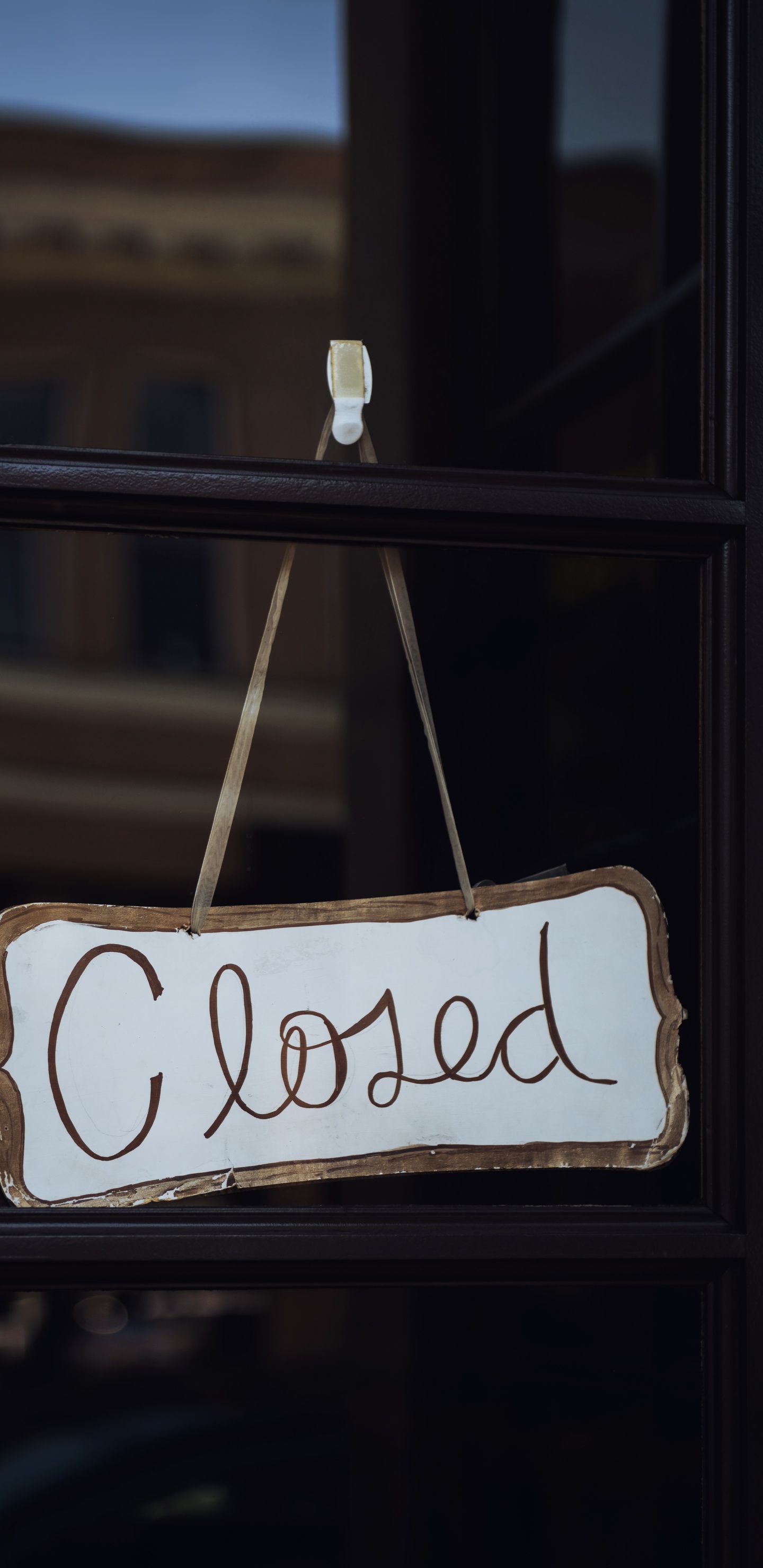 White and Black Wooden Love Print Hanging Decor. Wallpaper in 1440x2960 Resolution