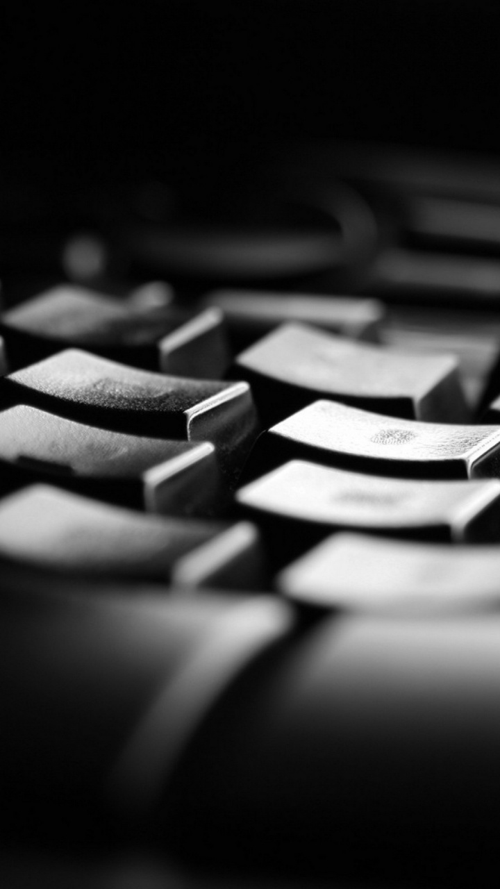 Teclado de Computadora Blanco y Negro. Wallpaper in 720x1280 Resolution