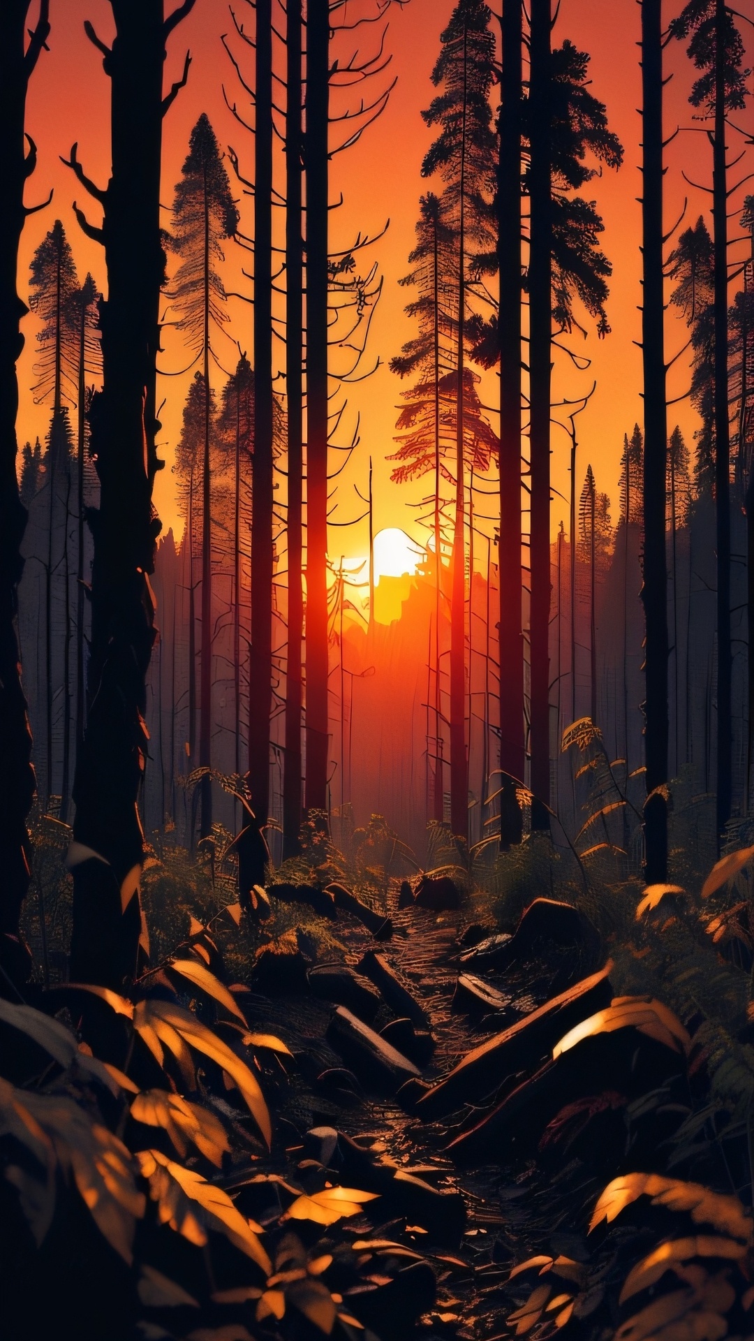 Afterglow, Damaksnis, Atmosphère, L'écorégion, Paysage Naturel. Wallpaper in 1080x1920 Resolution