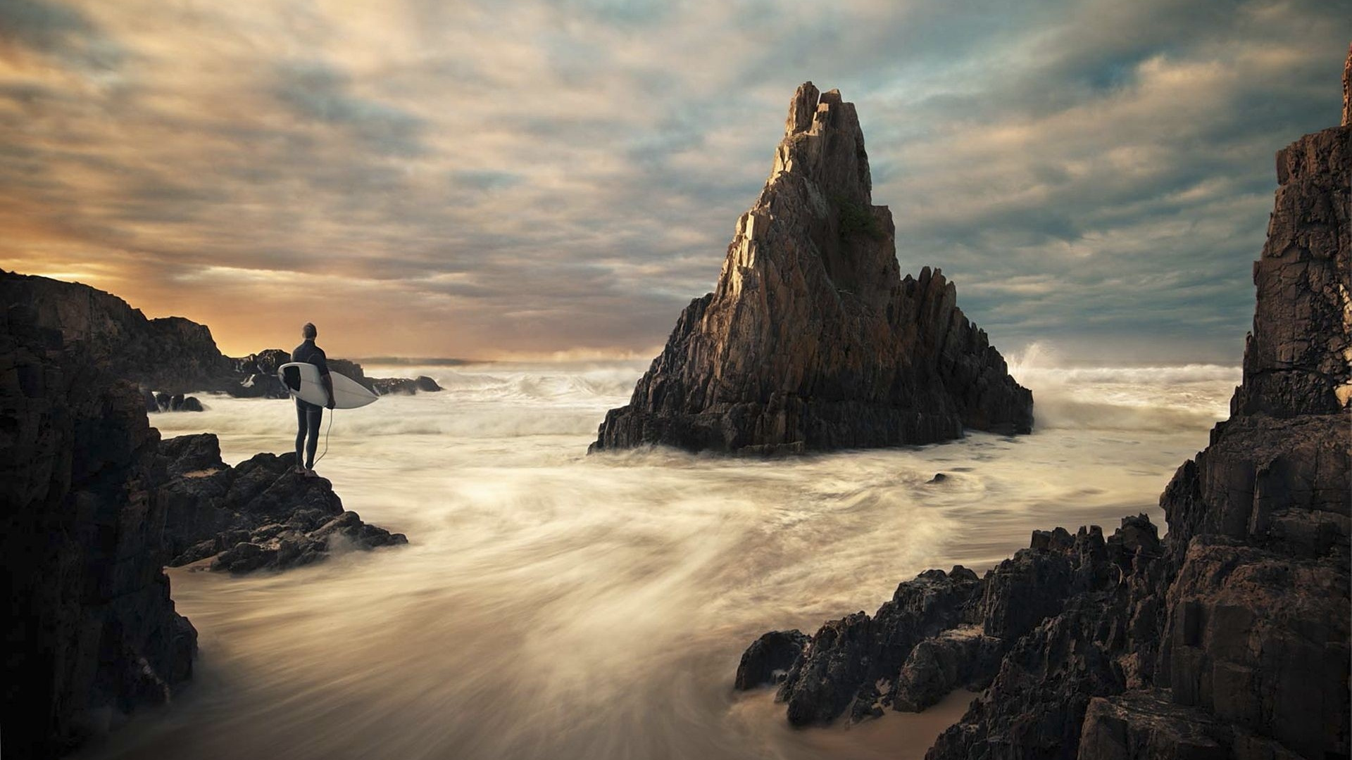 大海, 海岸, 海洋, 人体内的水, 拍摄 壁纸 1920x1080 允许