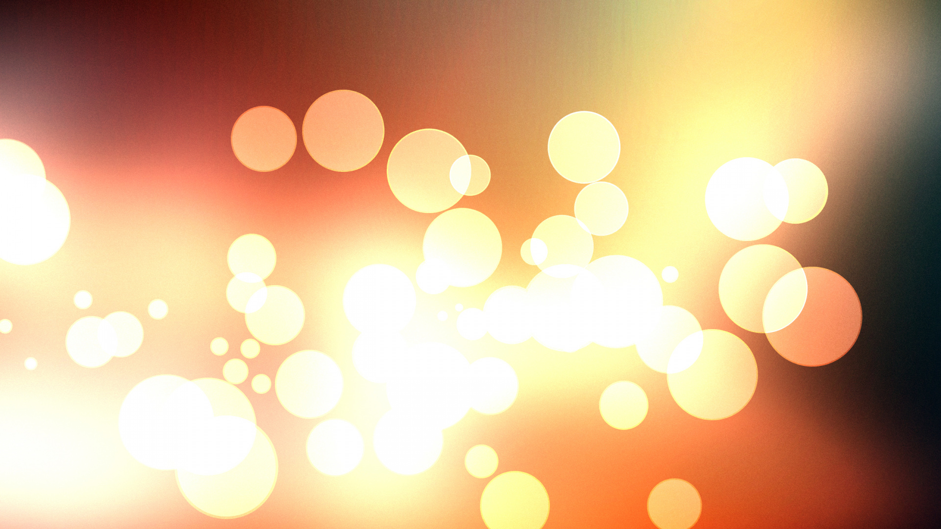 Rote Und Weiße Bokeh-Lichter. Wallpaper in 1920x1080 Resolution