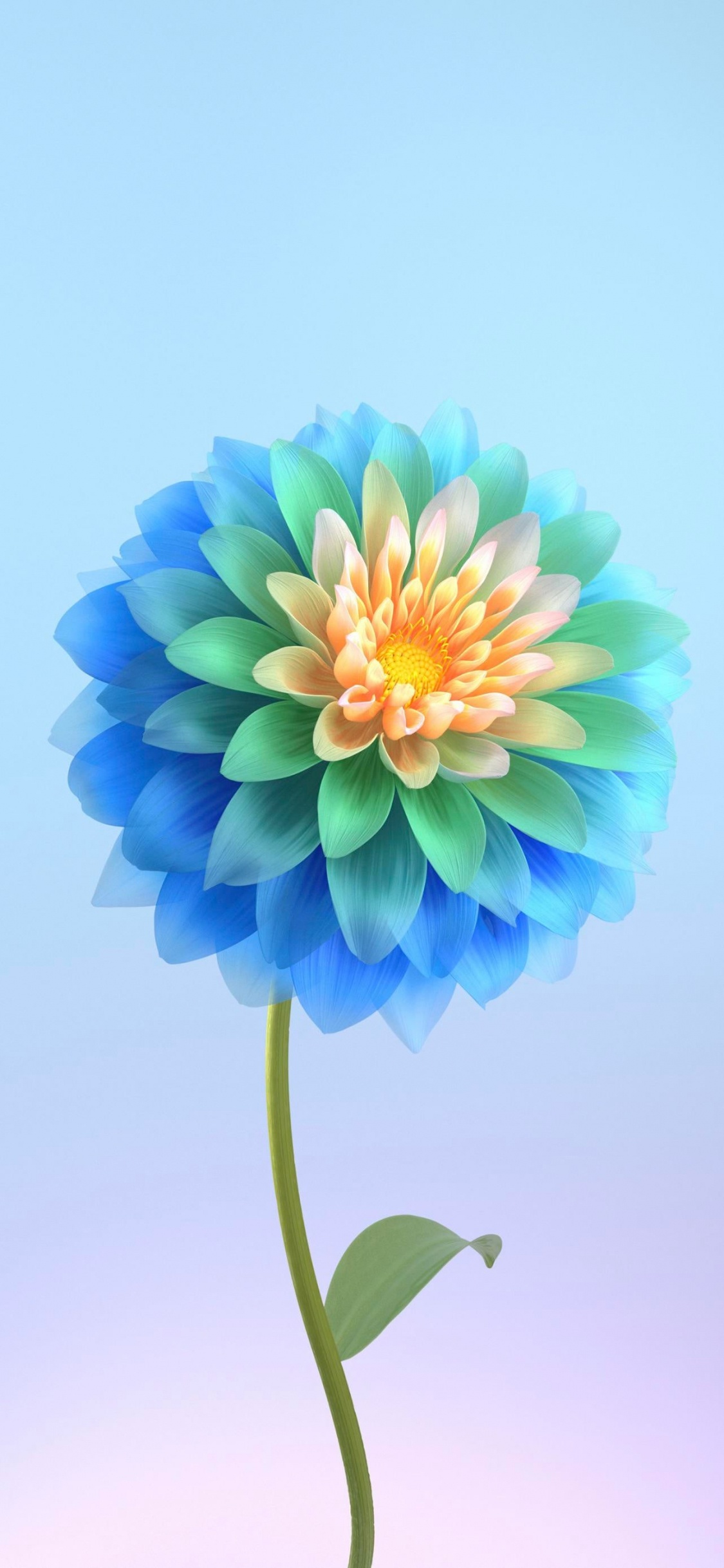 性质, 创造性的艺术, 显花植物, 艺术, 电蓝色的 壁纸 1125x2436 允许
