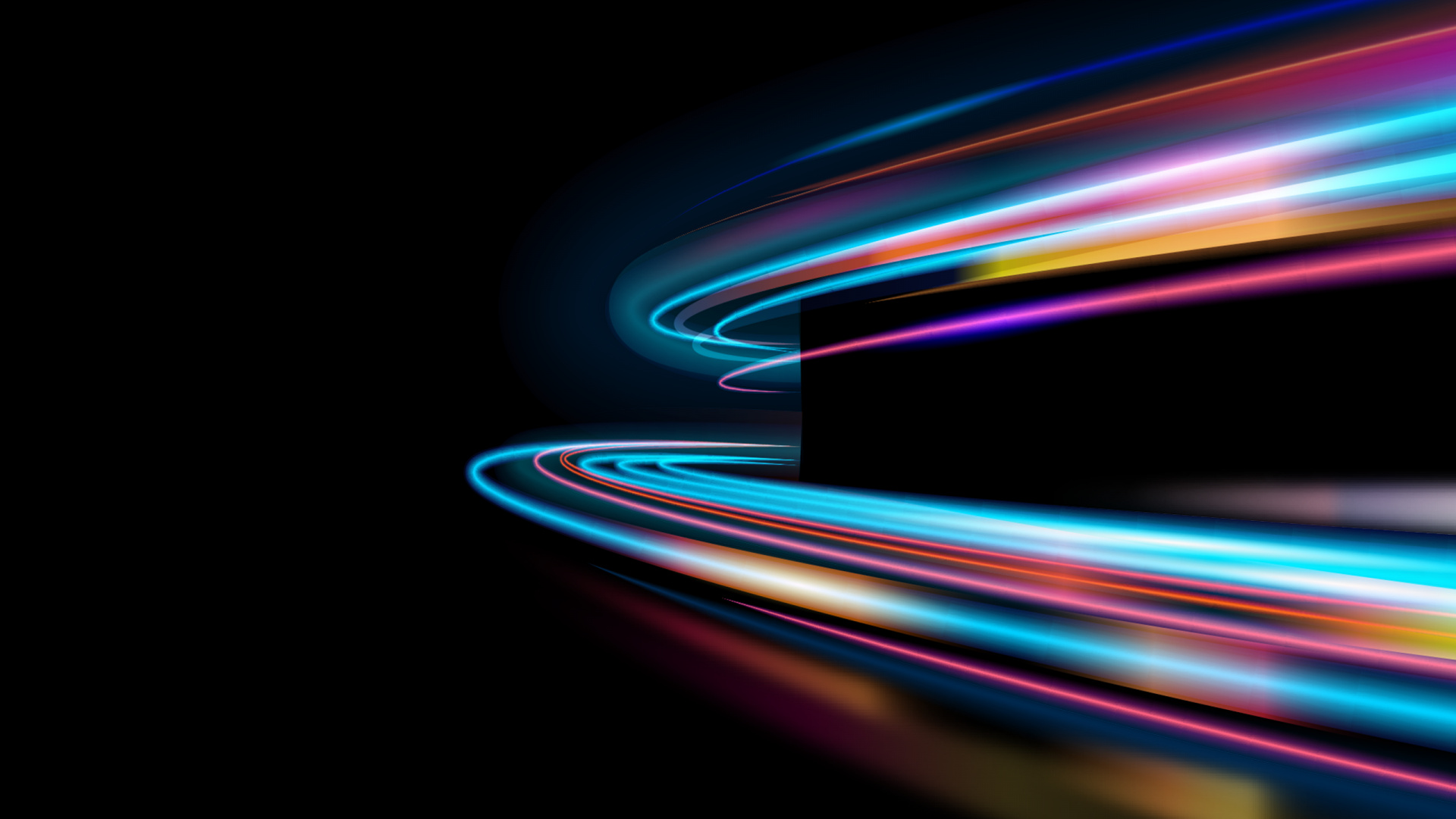 Ultrawide Formats, Colorfulness, Visual Effect Lighting, Electric Blue, Magenta. Wallpaper in 1920x1080 Resolution