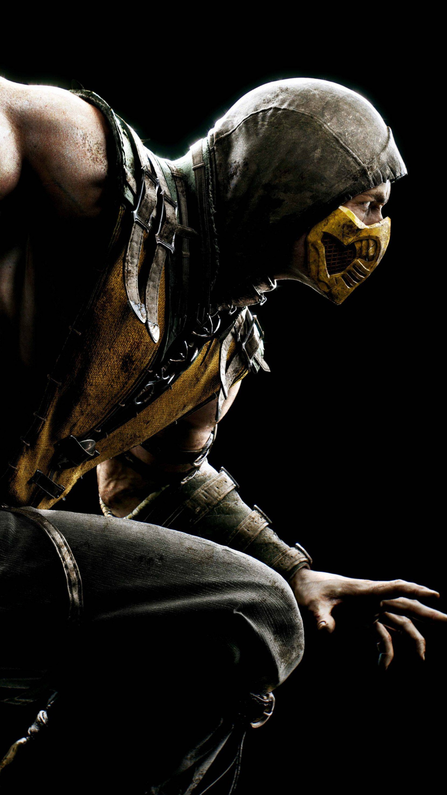 Mortal Kombat x, Scorpion, Mortal Kombat 11, Mortal Kombat, Netherrealm Studios. Wallpaper in 1440x2560 Resolution