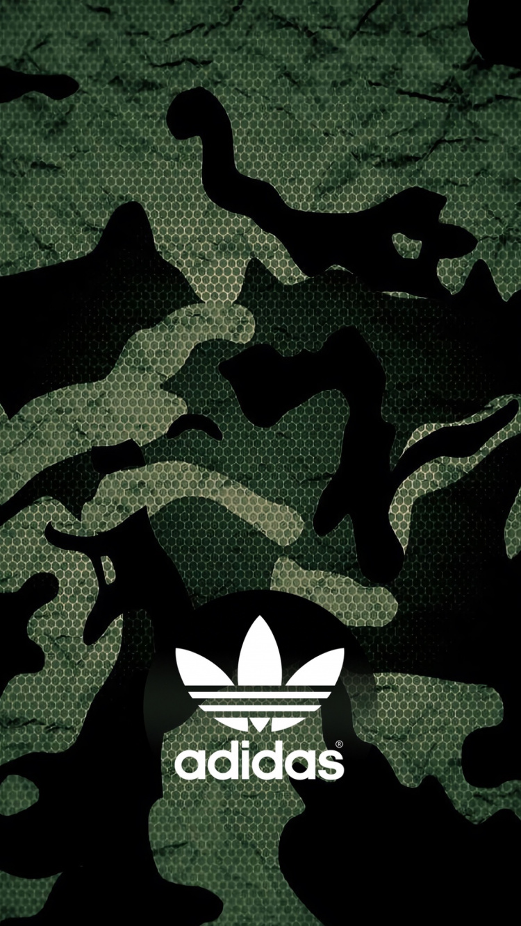 Adidas, Camo Vert Fluo Vert Lime, Camouflage, Gris, Green. Wallpaper in 750x1334 Resolution