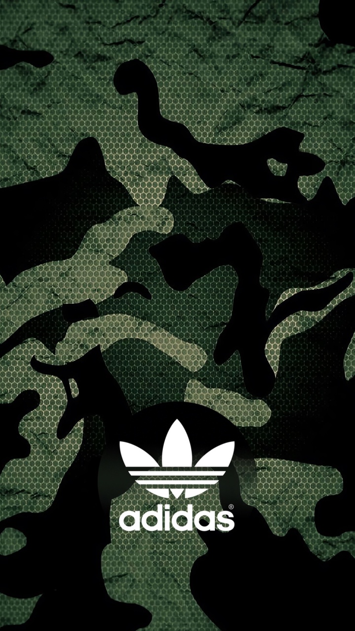 Adidas, Camuflaje Verde Neón Verde Lima, Camuflaje, Gris, Verde. Wallpaper in 720x1280 Resolution