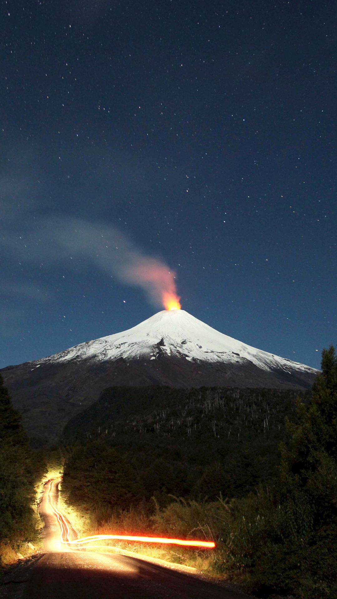 比亚, 熔岩湖, Pucn, 火山的地貌, 类型的火山爆发 壁纸 1080x1920 允许