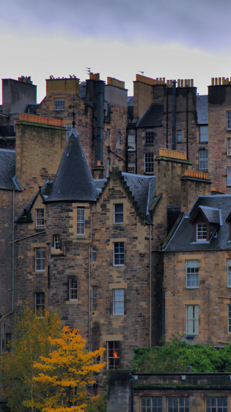 Braunes Betongebäude in Der Nähe Von Grünen Bäumen Tagsüber. Wallpaper in 750x1334 Resolution