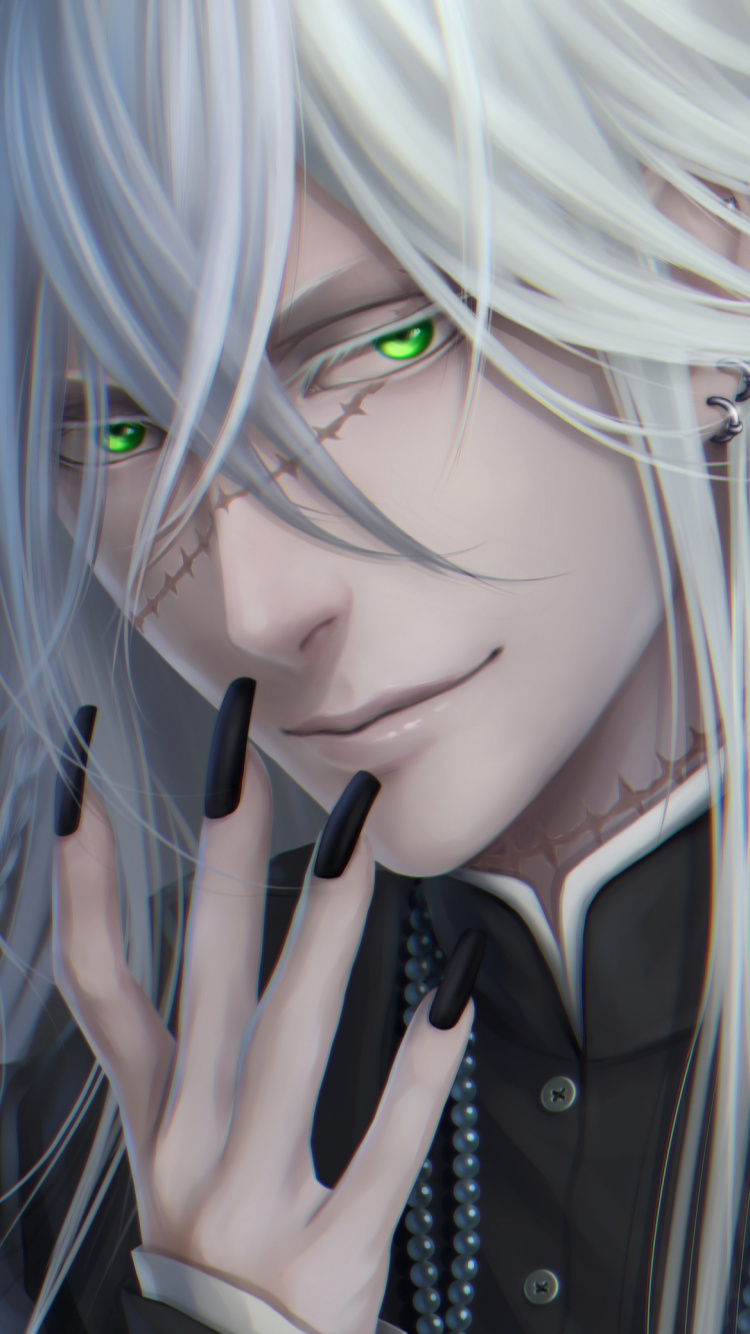 黑色的管家, Ciel Phantomhive, 头发, 发型, 很酷的 壁纸 750x1334 允许