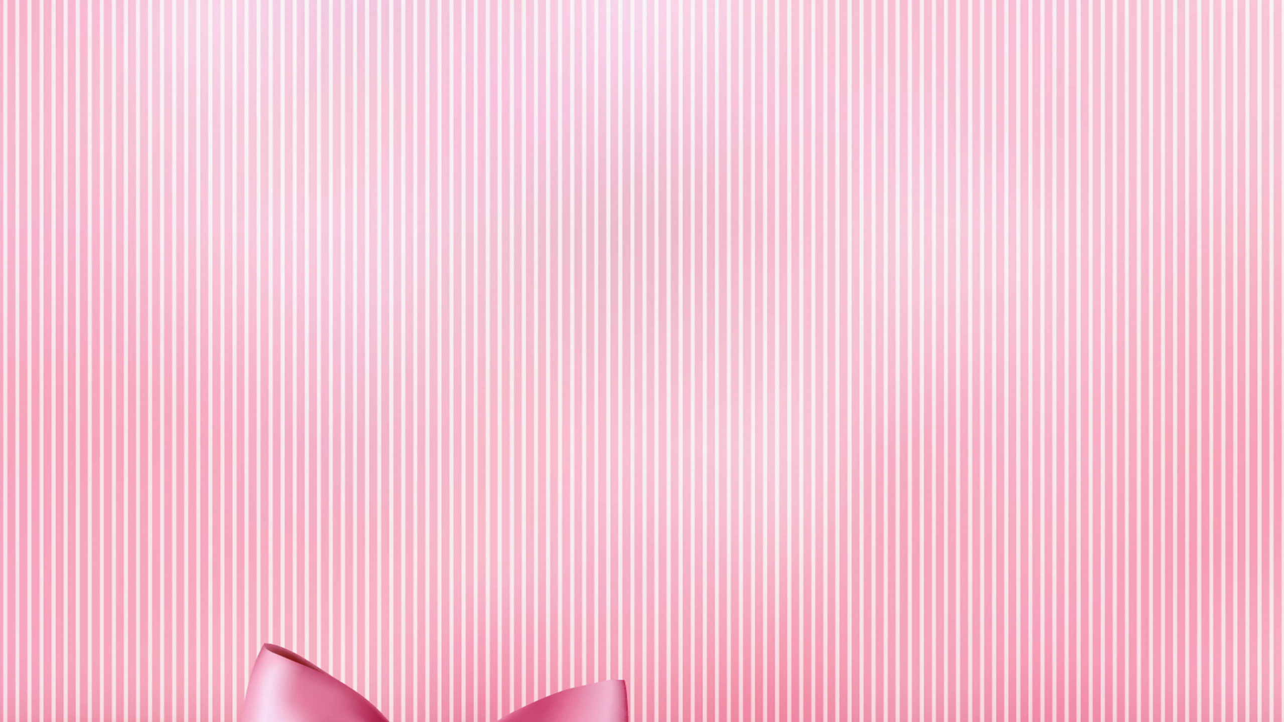Pink and White Striped Ribbon. Wallpaper in 2560x1440 Resolution