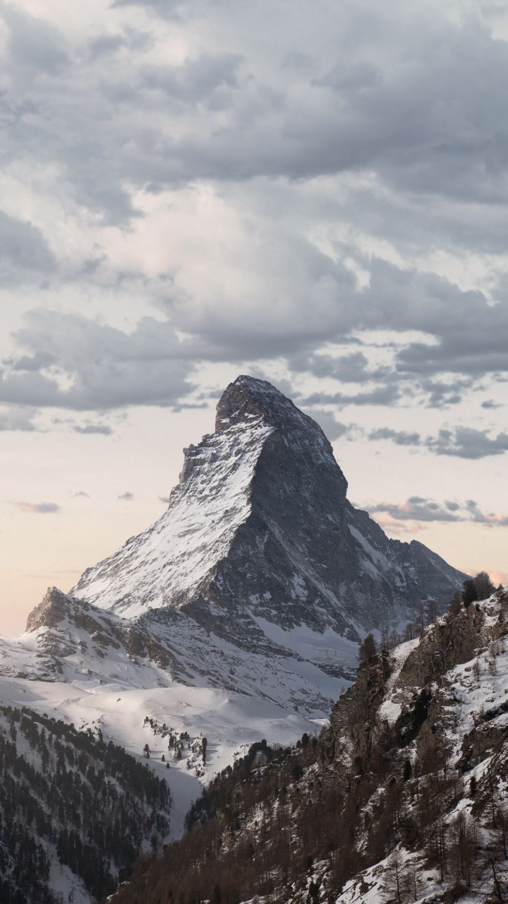 Matterhorn, Natur, Naturlandschaft, Cloud, Schnee. Wallpaper in 720x1280 Resolution