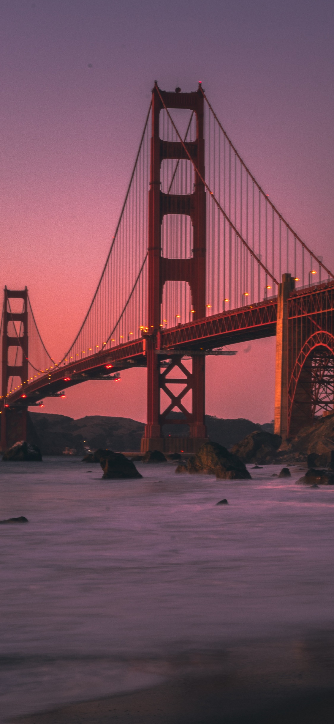 Pont du Golden Gate San Francisco Californie. Wallpaper in 1125x2436 Resolution