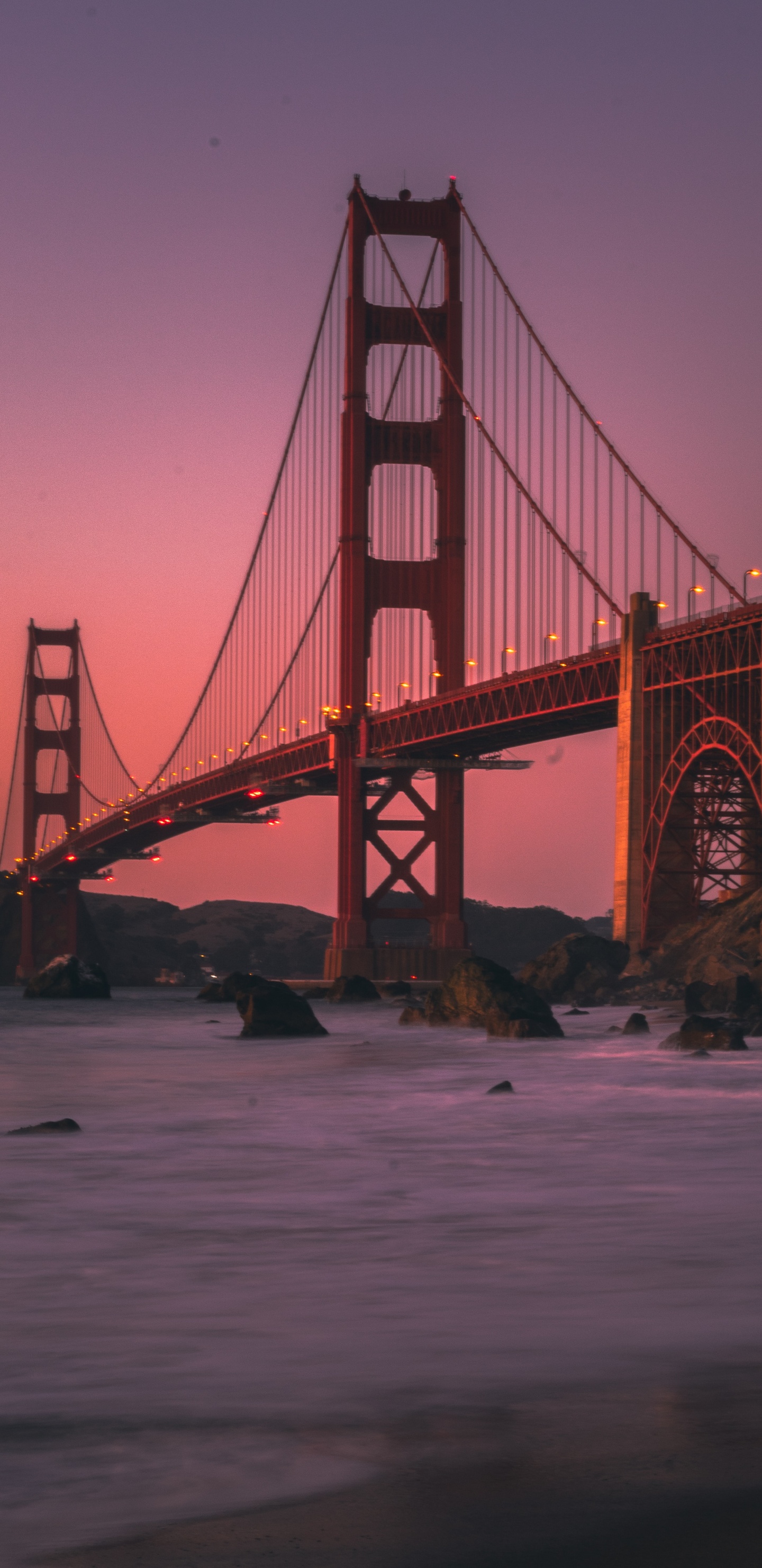 Puente Golden Gate San Francisco California. Wallpaper in 1440x2960 Resolution