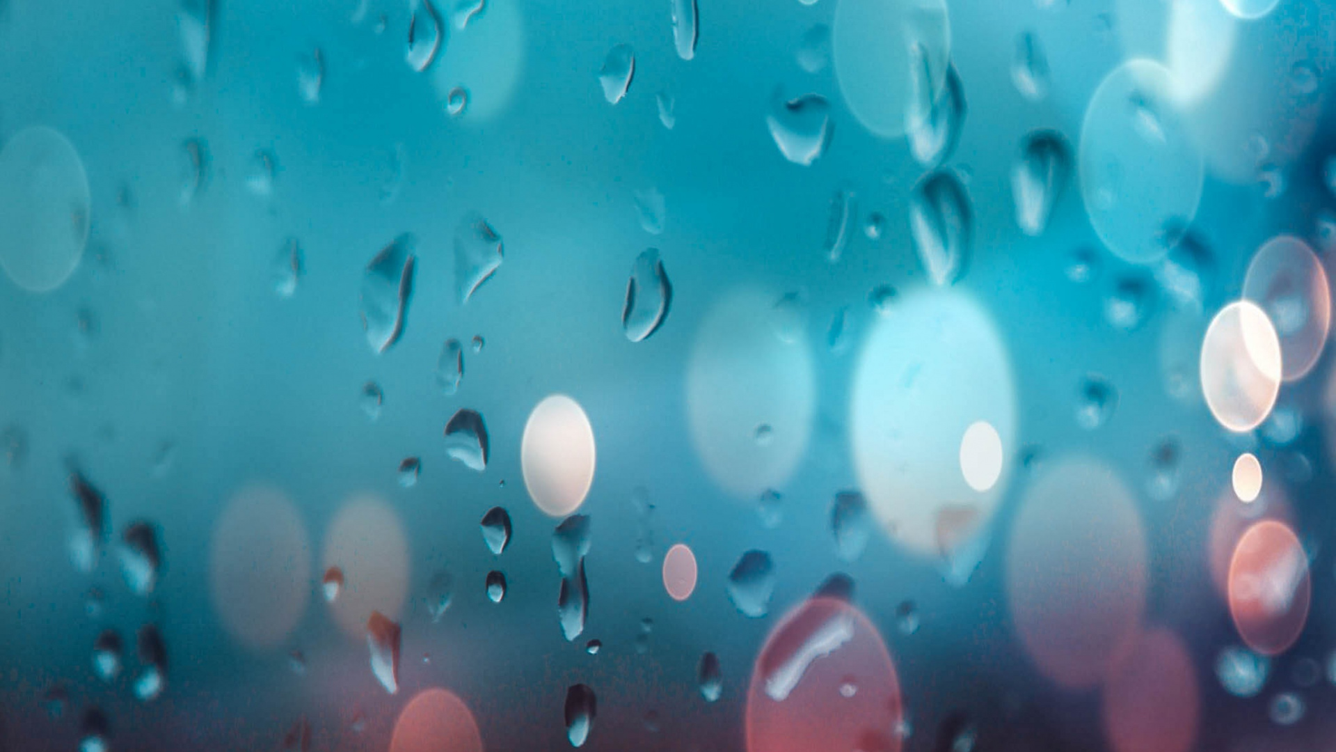 Blau, Wasser, Regen, Tropfen, Türkis. Wallpaper in 1920x1080 Resolution