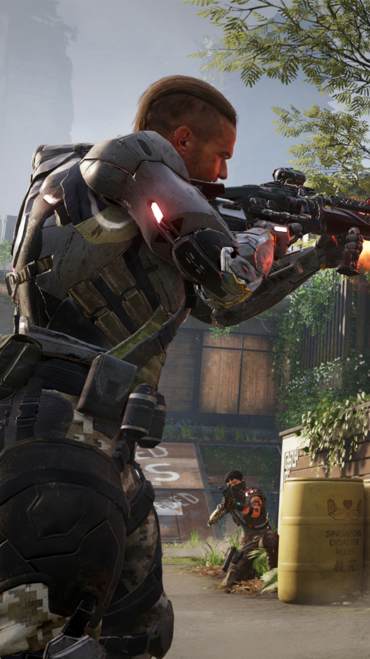 Call of Duty Black Ops Iii, Call of Duty Black Ops, Multiplayer Video Game, Treyarch, Playstation 3. Wallpaper in 750x1334 Resolution