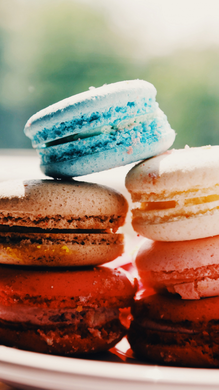 Macaroon, Paris, Dessert, Macaron, Kuchen. Wallpaper in 750x1334 Resolution