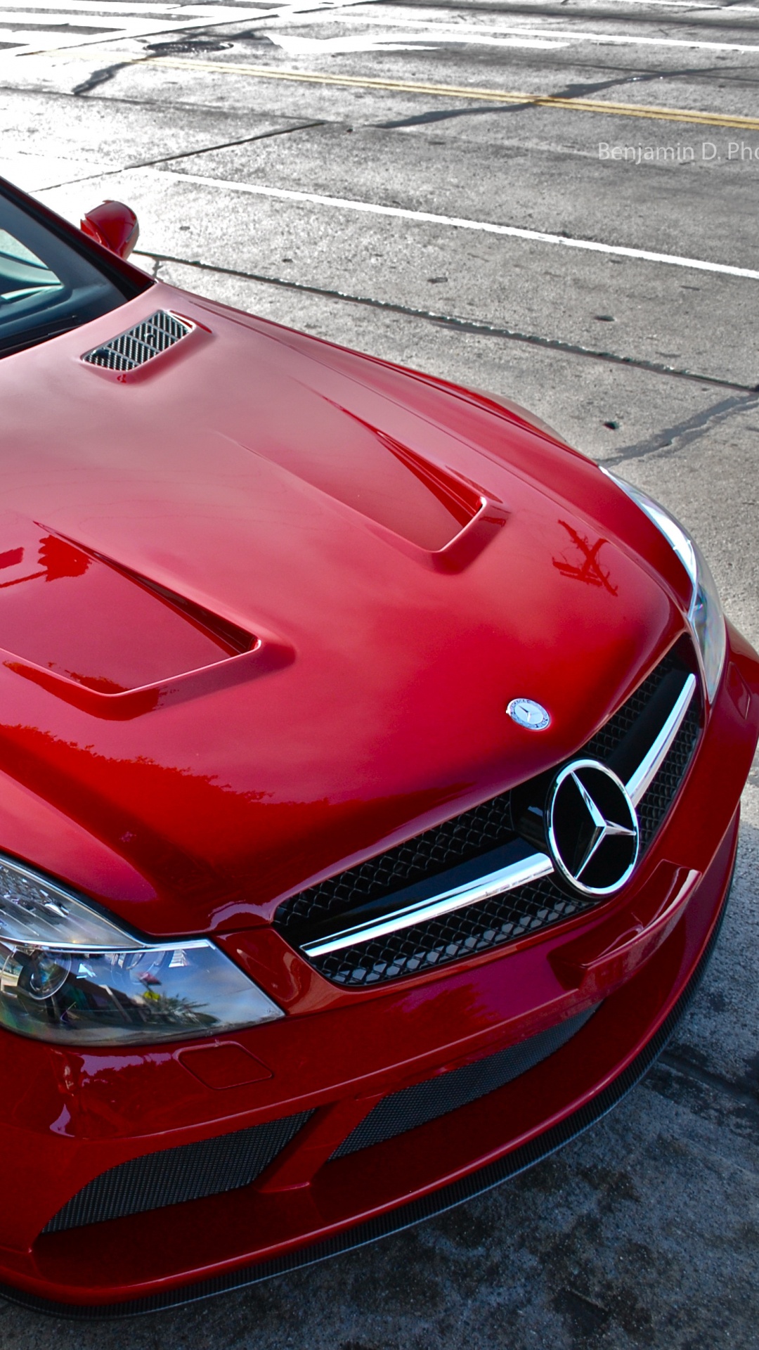 Red Ferrari 458 Italia Parked on Gray Concrete Pavement. Wallpaper in 1080x1920 Resolution