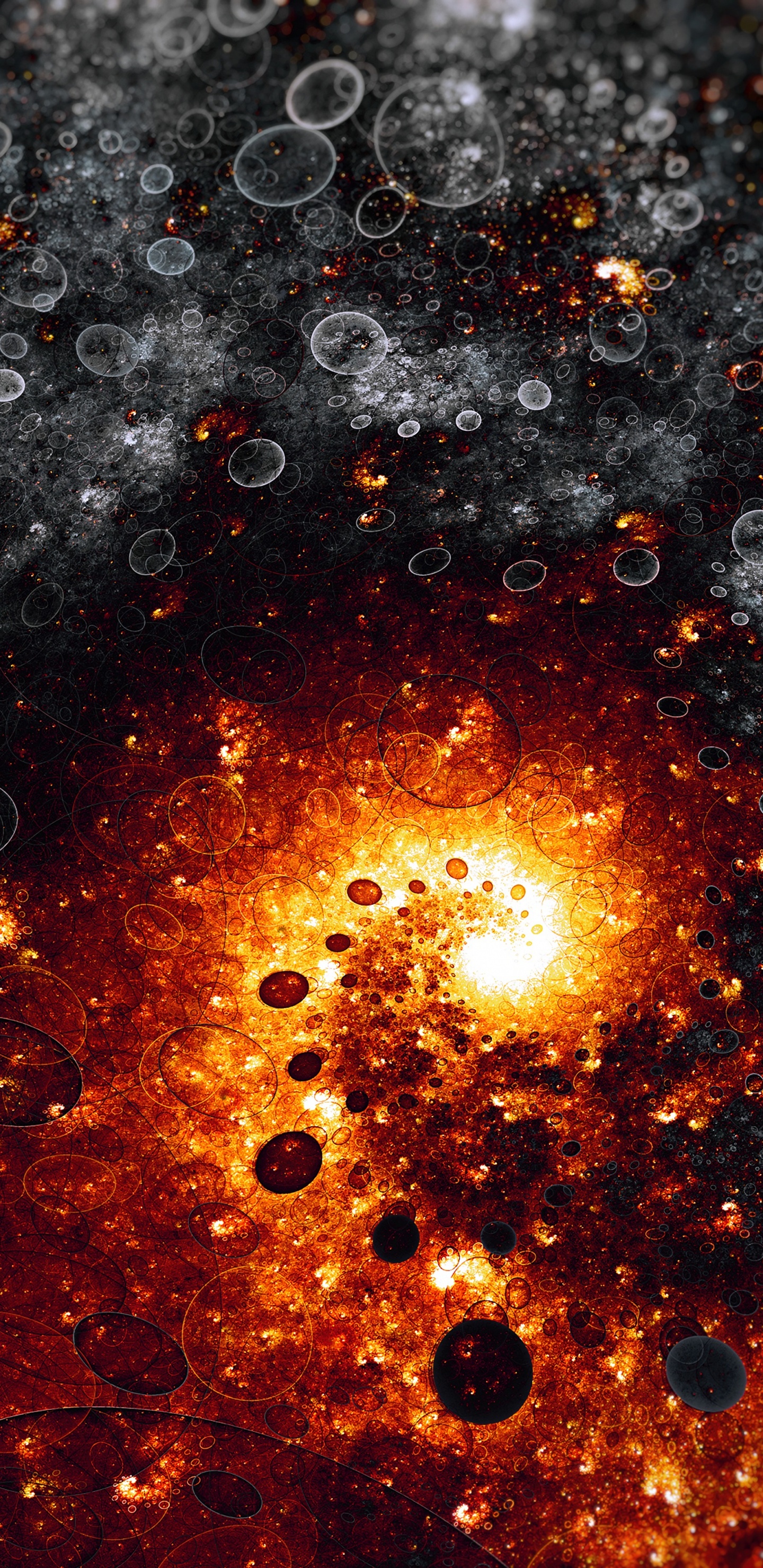 Peinture Abstraite Rouge et Noire. Wallpaper in 1440x2960 Resolution