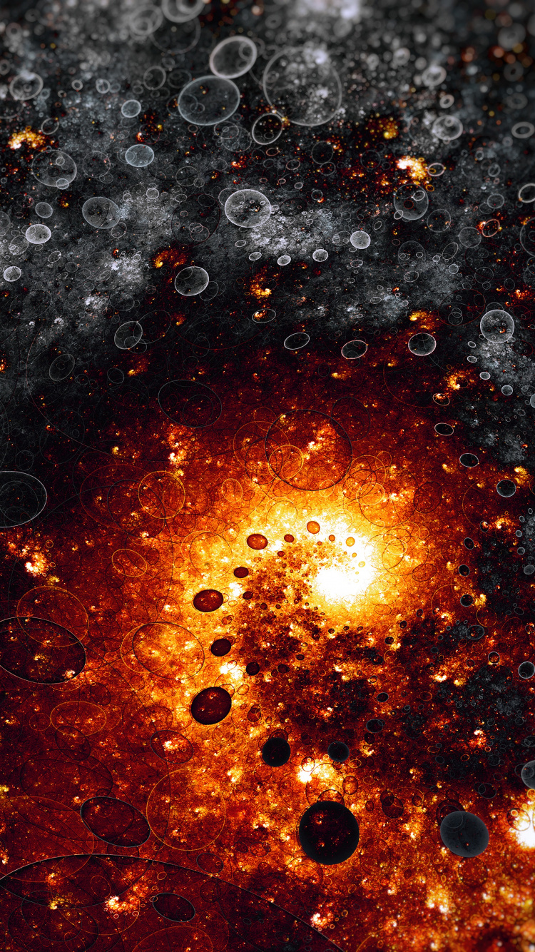 Peinture Abstraite Rouge et Noire. Wallpaper in 750x1334 Resolution