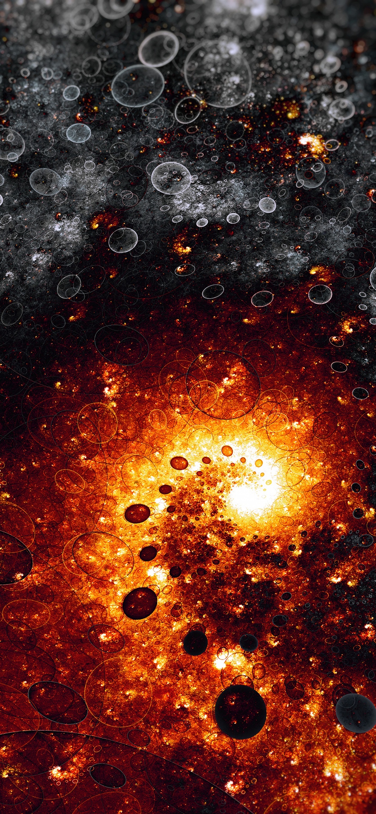 Rote Und Schwarze Abstrakte Malerei. Wallpaper in 1242x2688 Resolution