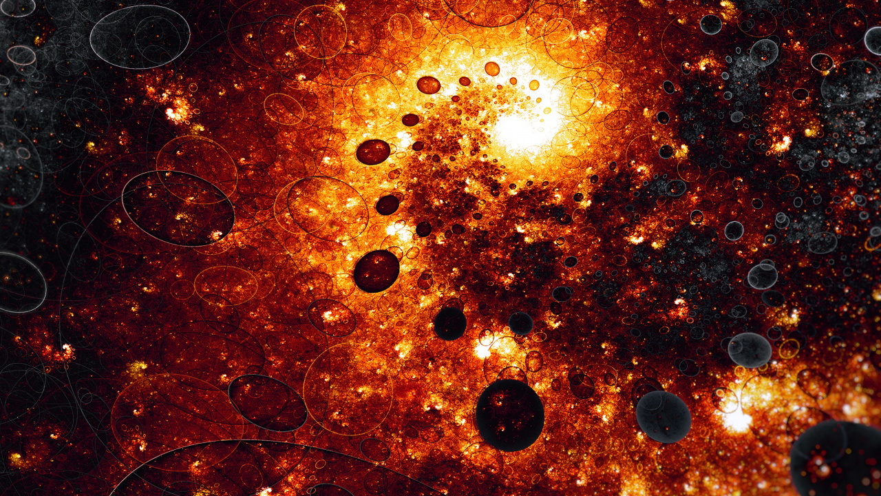 Rote Und Schwarze Abstrakte Malerei. Wallpaper in 1280x720 Resolution