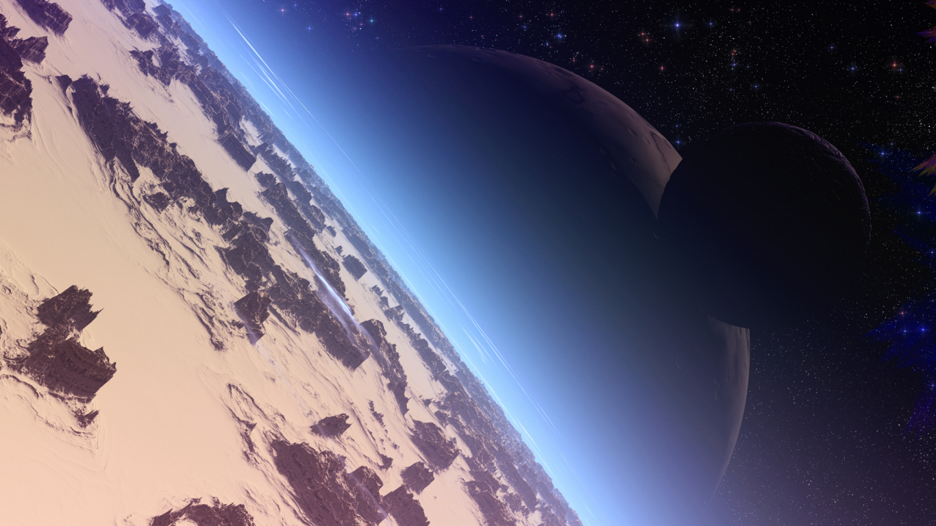 Pintura Abstracta Blanca y Azul. Wallpaper in 1366x768 Resolution