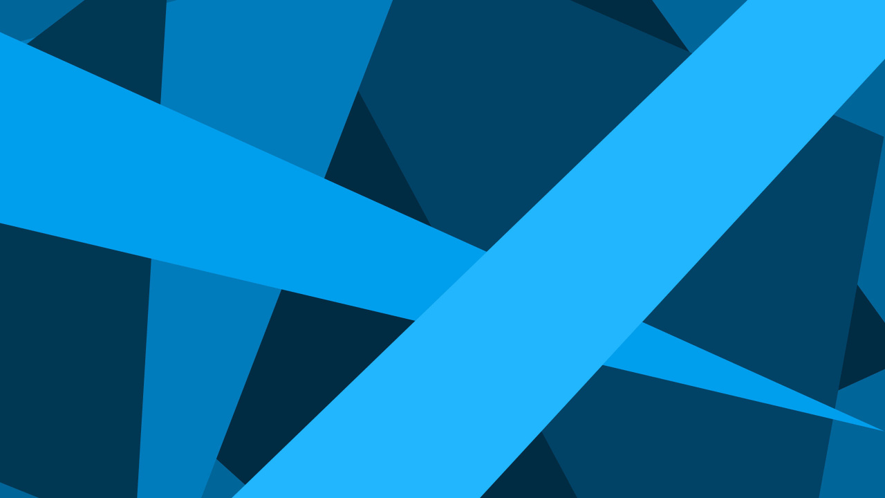 Blue and Black Triangle Illustration. Wallpaper in 1280x720 Resolution