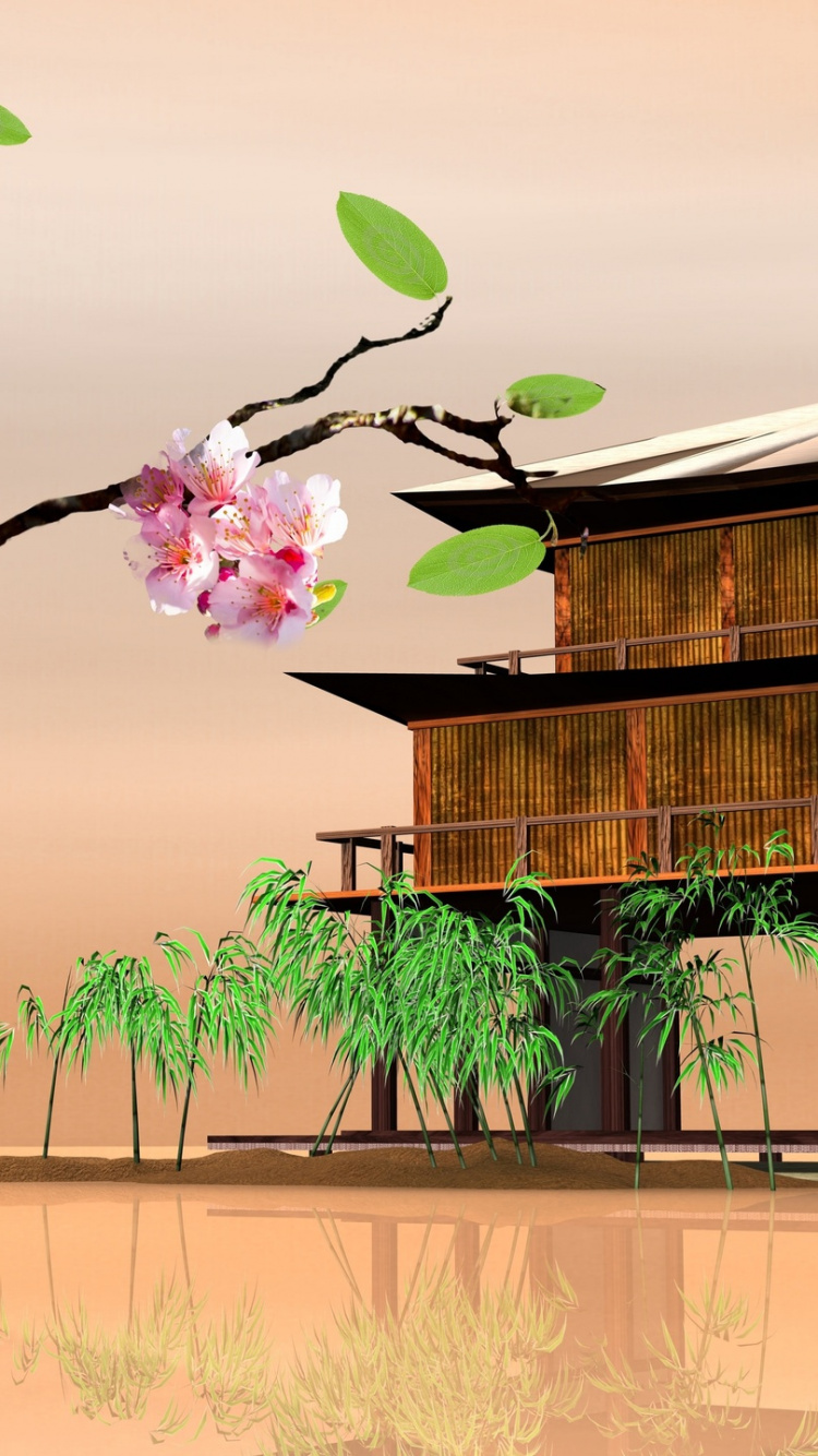 樱花, 花卉设计, 工厂, 花艺, 菌群 壁纸 750x1334 允许