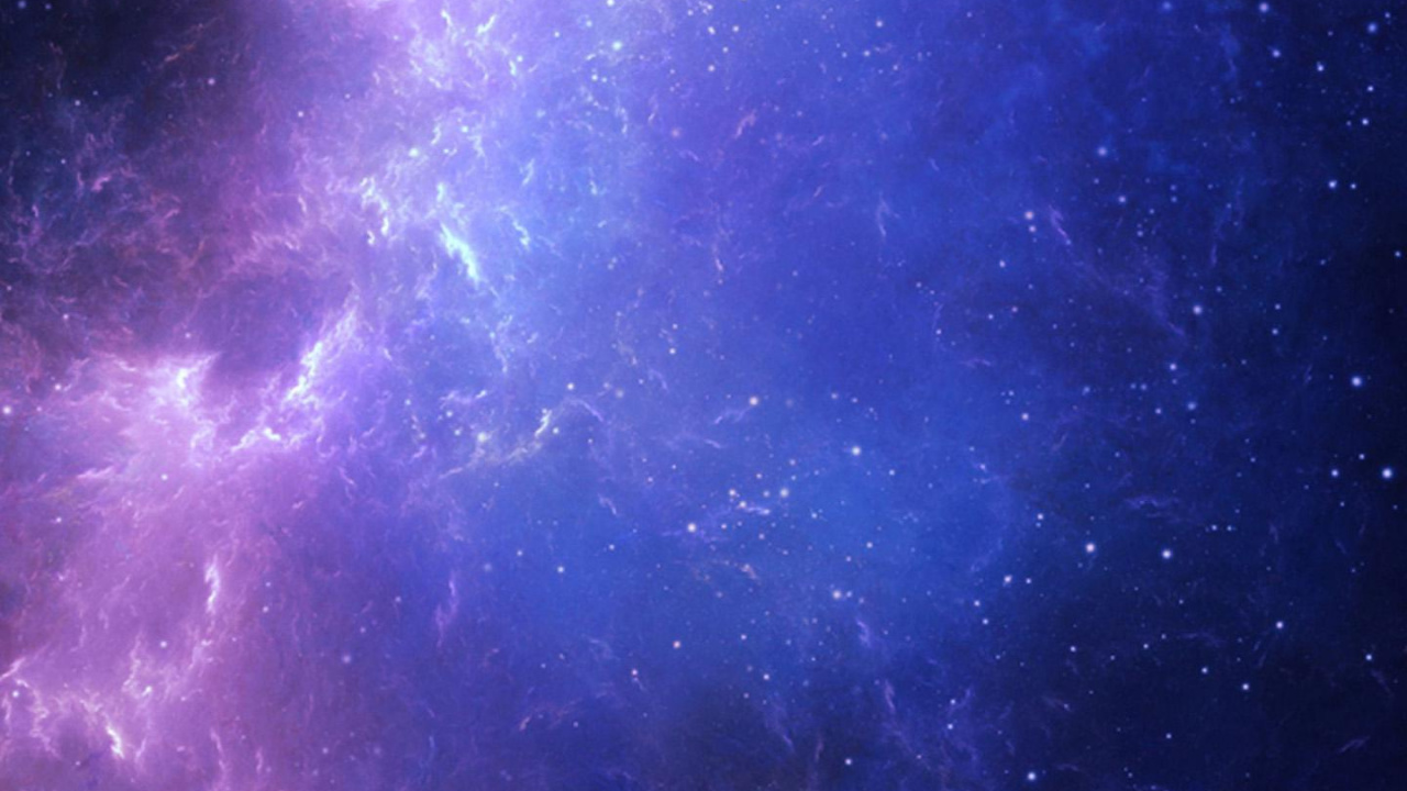 Blue and White Starry Night Sky. Wallpaper in 1280x720 Resolution