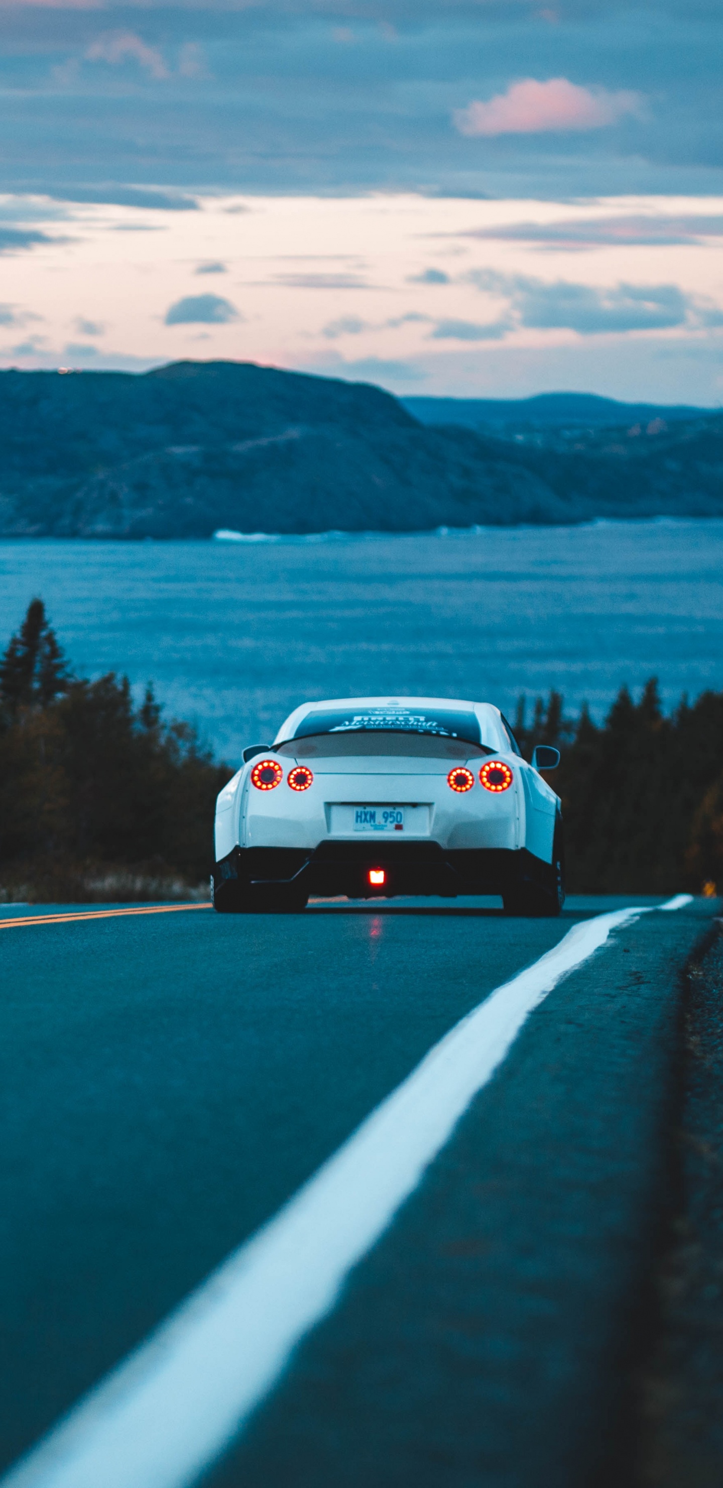 Car, Nissan, Nissan Skyline, Road, Blue. Wallpaper in 1440x2960 Resolution