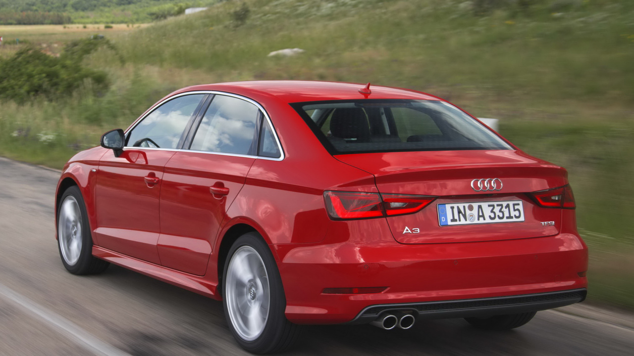 Red Sedan on Road During Daytime. Wallpaper in 1280x720 Resolution