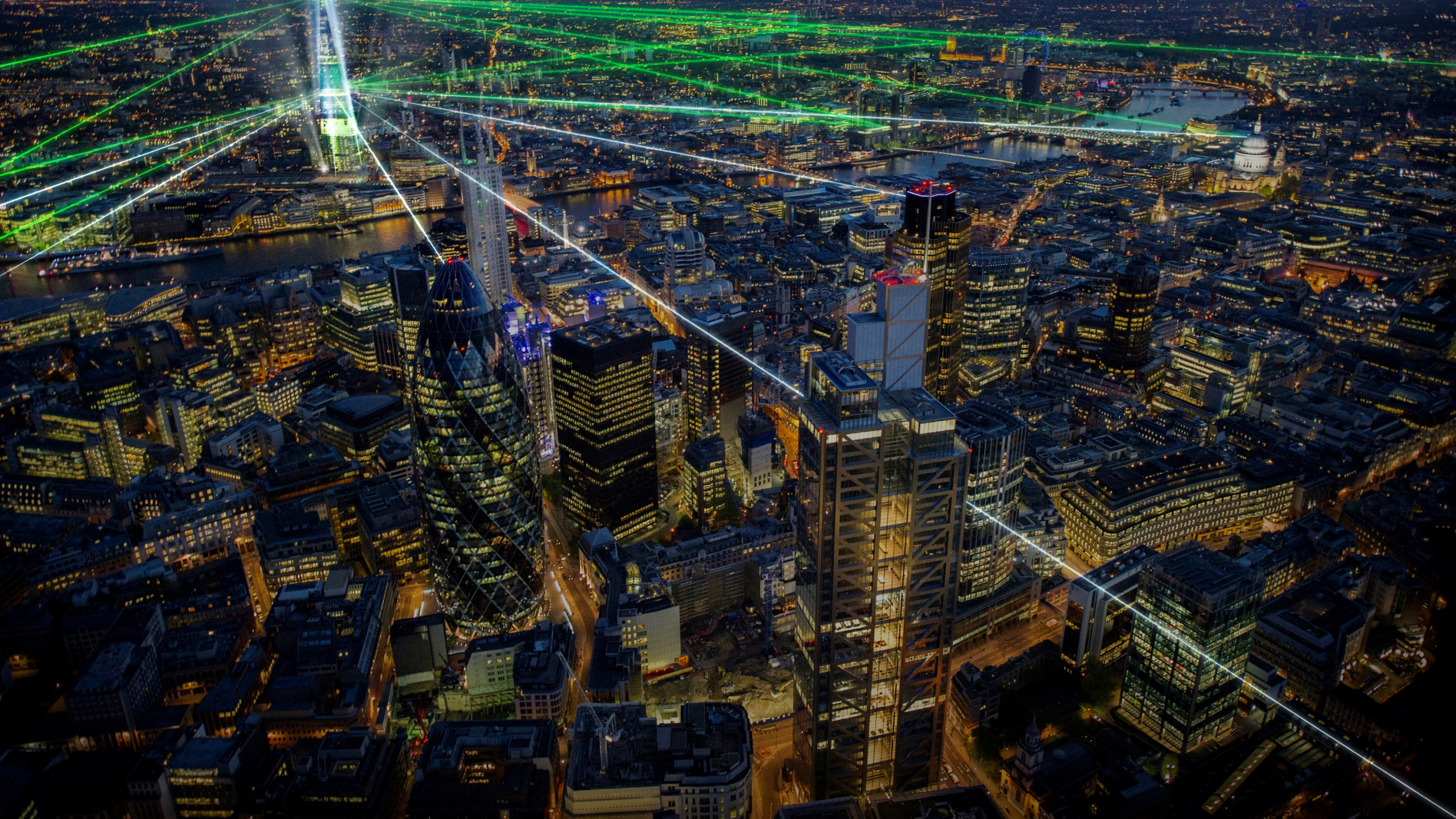 Aerial View of City Buildings During Daytime. Wallpaper in 2560x1440 Resolution