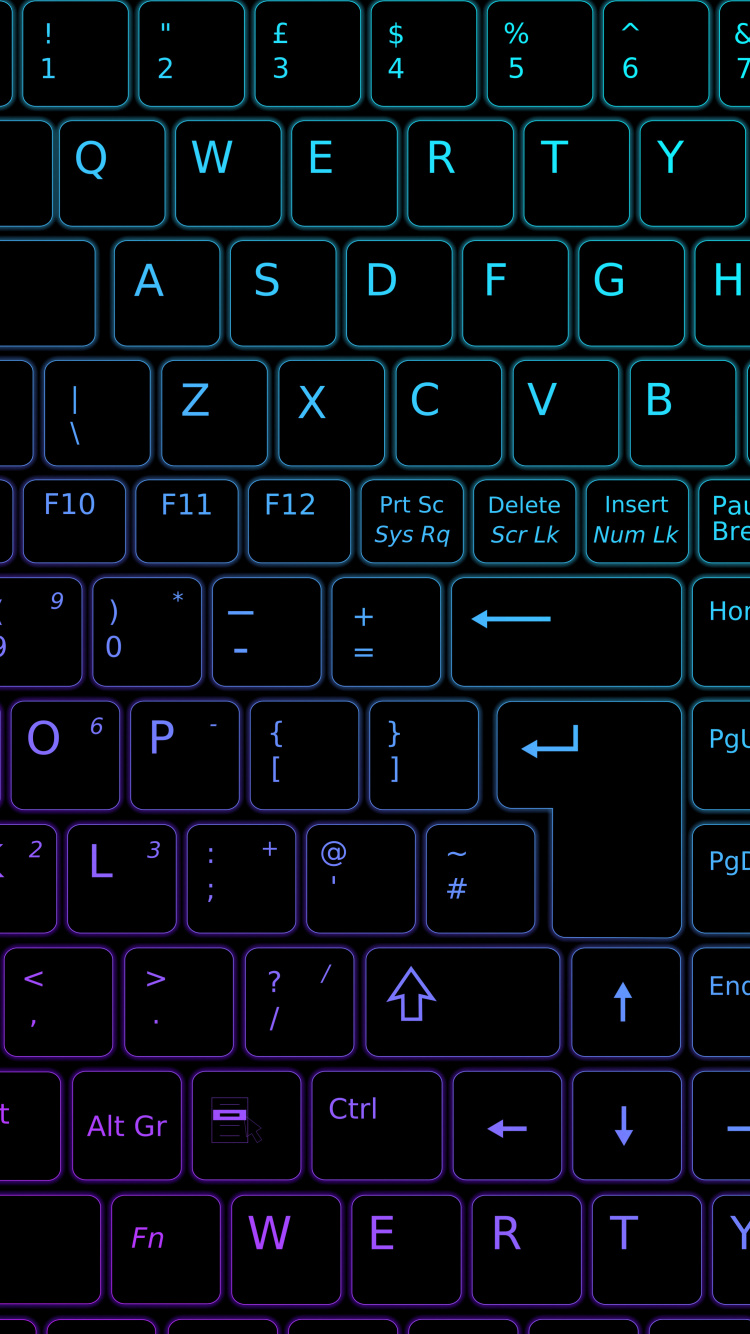 Apple-Tastaturen, Eingabegerät, Peripheriegerät, Blau, Azure. Wallpaper in 750x1334 Resolution