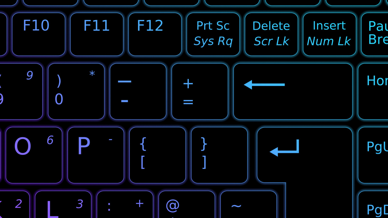 Claviers Pomme, Périphérique D'entrée, Périphérique, Blue, Azure. Wallpaper in 1280x720 Resolution